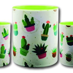 TAZA BLANCA CON FONDO DE COLOR