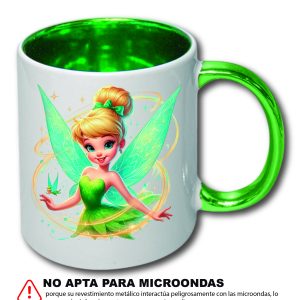 TAZA BLANCA CON FONDO Y OREJA EN ESPEJO (No apta para microondas)