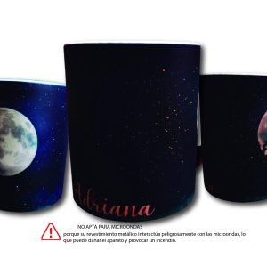TAZA MAGICA CON GLITTER (No apta para el microondas)